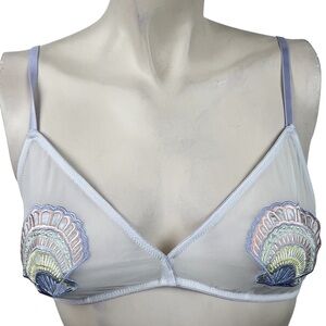 Out from‎ Under Lavender Embroidered Sea Shell Bra